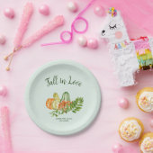 小さなかぼちゃの緑の秋赤ちゃんシャワー ペーパープレート (パーティー)