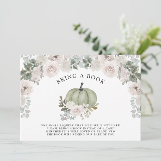 小さなかぼちゃの誕生日セージフローラ 招待状 (スタンド正面)