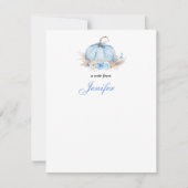 小さなかぼちゃの赤ちゃんグリーティングカード ノートカード (正面)