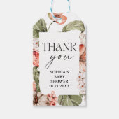 小さなかぼちゃの赤ちゃんシャワーありがとうメッセージカード ギフトタグ (正面)