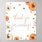 小さなかぼちゃの赤ちゃんシャワーありがとう来。 ポスター (正面)