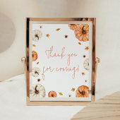 小さなかぼちゃの赤ちゃんシャワーありがとう来。 ポスター