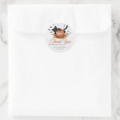 小さなかぼちゃの赤ちゃんシャワーありがとう ラウンドシール (バッグ)