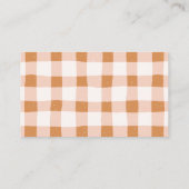 小さなかぼちゃの赤ちゃんシャワーおむつラッフルカード エンクロージャーカード (裏面)