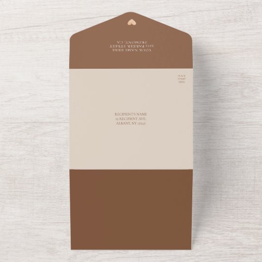 小さなかぼちゃの赤ちゃんシャワーを待つことができる オールインワン招待状 (外側)