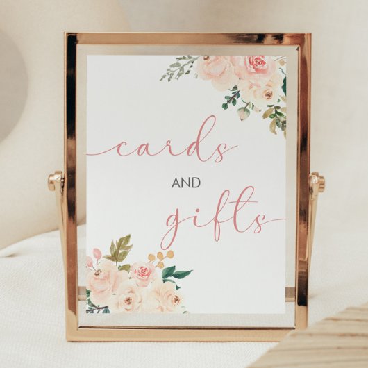 小さなかぼちゃの赤ちゃんシャワーカードとギフトサイン ポスター