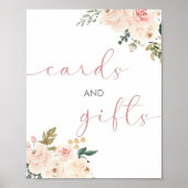 小さなかぼちゃの赤ちゃんシャワーカードとギフトサイン ポスター (正面)