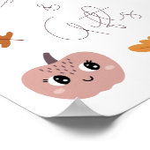 小さなかぼちゃの赤ちゃんシャワーカードとギフト ポスター (角)