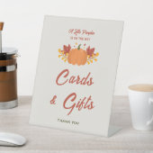 小さなかぼちゃの赤ちゃんシャワーカード&ギフトサイン 台座サイン (インサイチュ)