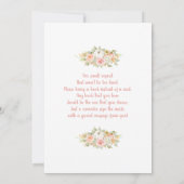 小さなかぼちゃの赤ちゃんシャワーガール招待状 招待状 (裏面)