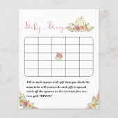 小さなかぼちゃの赤ちゃんシャワーゲーム紙シート (正面)