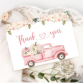 小さなかぼちゃの赤ちゃんシャワーサンキューカード エンクロージャーカード