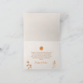 小さなかぼちゃの赤ちゃんシャワーサンキューカード サンキューカード (内部)