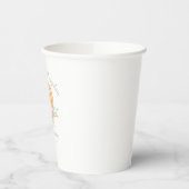 小さなかぼちゃの赤ちゃんシャワーピンクのフローラ 紙コップ (左)