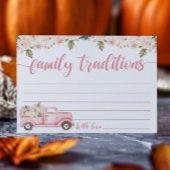 小さなかぼちゃの赤ちゃんシャワー家族の伝統 エンクロージャーカード