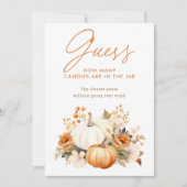 小さなかぼちゃの赤ちゃんシャワー推測試合記号 (正面)