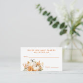 小さなかぼちゃの赤ちゃんシャワー推測試合記号 エンクロージャーカード (スタンド正面)