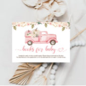 小さなかぼちゃの赤ちゃんシャワー本ベビーチケット エンクロージャーカード