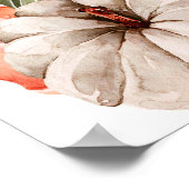 小さなかぼちゃの赤ちゃんシャワー歓迎ポスター ポスター (角)