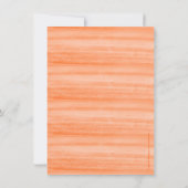 小さなかぼちゃの赤ちゃんシャワー水カラー招待状 招待状 (裏面)