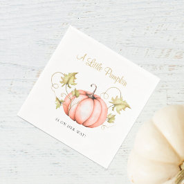 小さなかぼちゃの赤ちゃんシャワー水色 スタンダードカクテルナプキン