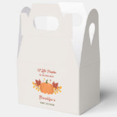 小さなかぼちゃの赤ちゃんシャワー紅葉秋 フェイバーボックス (見開き)