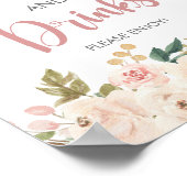 小さなかぼちゃの赤ちゃんシャワー食品とドリンクの看板 ポスター (角)