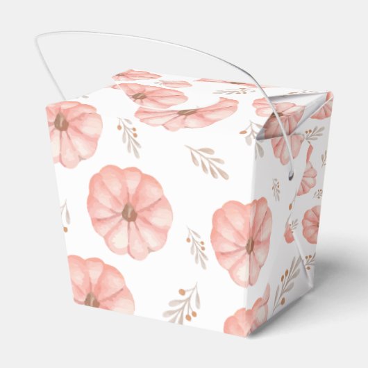 小さなかぼちゃの赤ちゃんシャワー フェイバーボックス (裏面サイド)