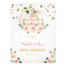 小さなかぼちゃの赤ちゃんシャワー