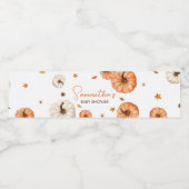 小さなかぼちゃの赤ちゃんシャワー ペットボトルラベル (シングルラベル)