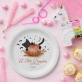 小さなかぼちゃの赤ちゃんシャワー ペーパープレート (パーティー)