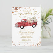 小さなかぼちゃの赤ちゃんシャワー 招待状 (スタンド正面)