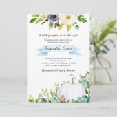 小さなかぼちゃの赤ちゃんシャワー 招待状 (スタンド正面)