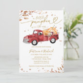 小さなかぼちゃの赤ちゃんシャワー 招待状 (スタンド正面)