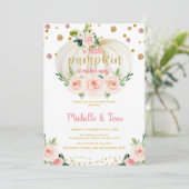 小さなかぼちゃの赤ちゃんシャワー 招待状 (スタンド正面)