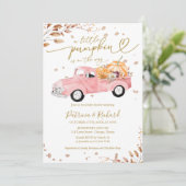 小さなかぼちゃの赤ちゃんシャワー 招待状 (スタンド正面)