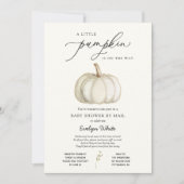 小さなかぼちゃの赤ちゃんシャワーbyメール招待状 招待状 (正面)
