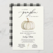 小さなかぼちゃの赤ちゃんシャワーbyメール招待状 招待状 (正面/裏面)