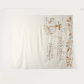 小さなかぼちゃの赤素朴ちゃんシャワー タペストリー (正面(横))