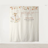 小さなかぼちゃの赤素朴ちゃんシャワー タペストリー (正面)