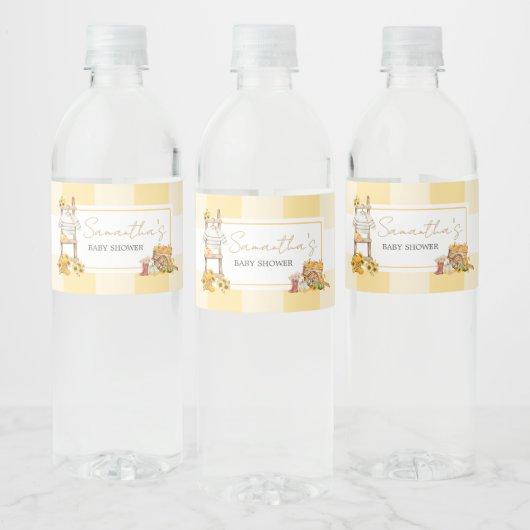 小さなかぼちゃの赤素朴ちゃんシャワー ペットボトルラベル (ボトル)