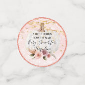 小さなかぼちゃの赤面金ゴールドグリッター花 コンフェッティ (スモール正面)