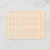 小さなかぼちゃの農村風ベイビーシャワーおむつ エンクロージャーカード (裏面)