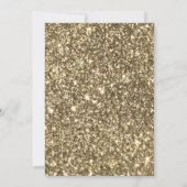 小さなかぼちゃの金ゴールドベビーシャワー招待状 招待状 (裏面)