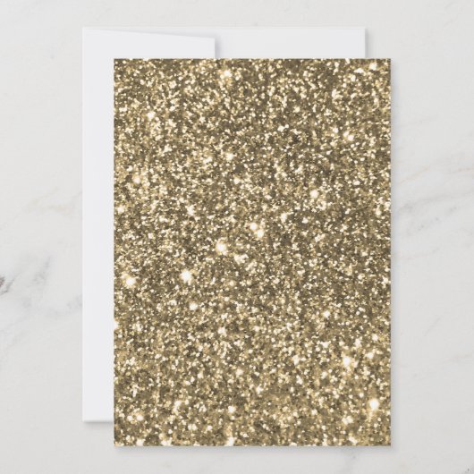 小さなかぼちゃの金ゴールドベビーシャワー招待状 招待状 (裏面)