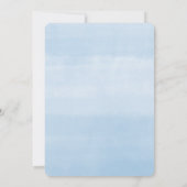 小さなかぼちゃの青い緑の男の子の赤ちゃんシャワー 招待状 (裏面)