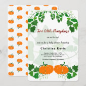 小さなかぼちゃの2つ 招待状 (正面/裏面)