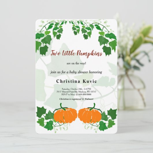 小さなかぼちゃの2つ 招待状 (スタンド正面)