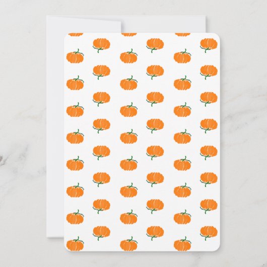 小さなかぼちゃの2つ 招待状 (裏面)