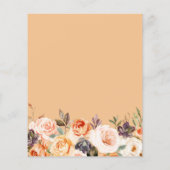 小さなかぼちゃは途中の赤ちゃんシャワー招待状 (裏面)